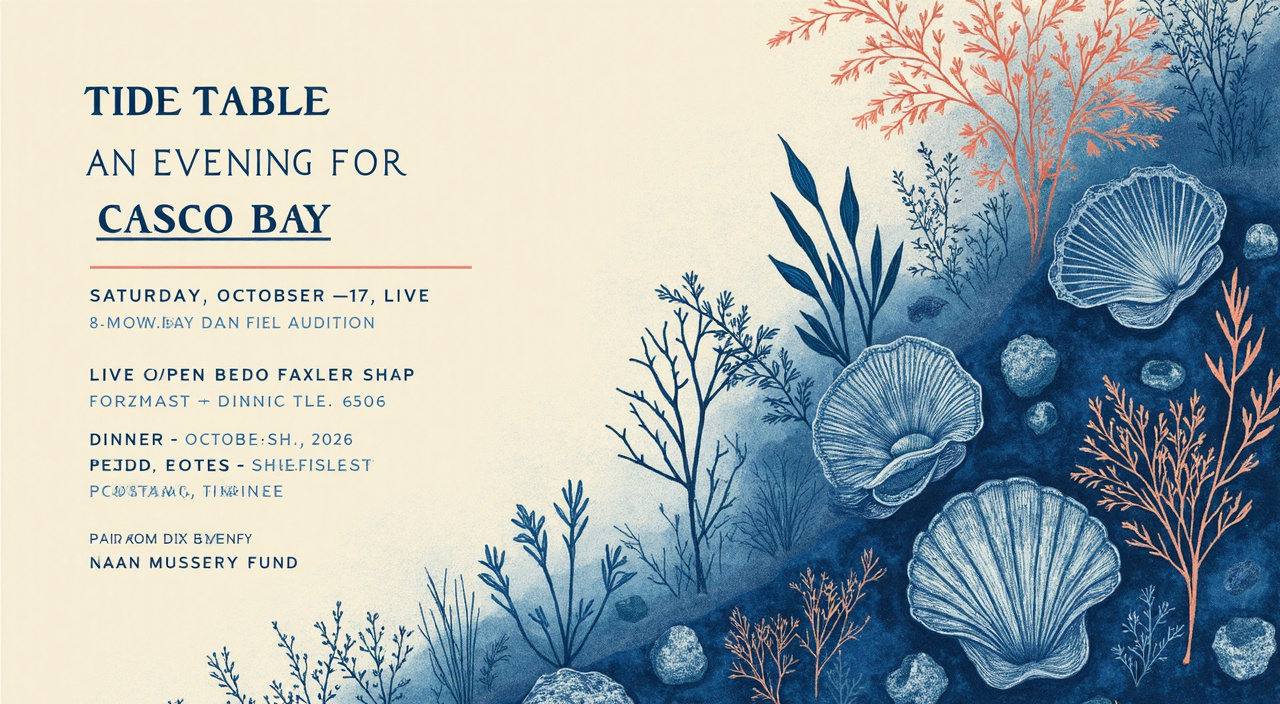 Oyster Reef Benefit Dinner Invitation