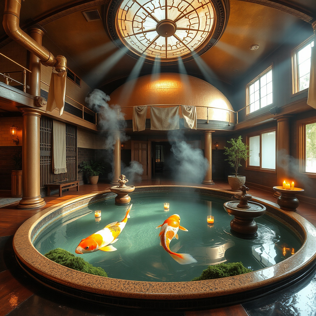 Copper Koi Bathhouse Interior