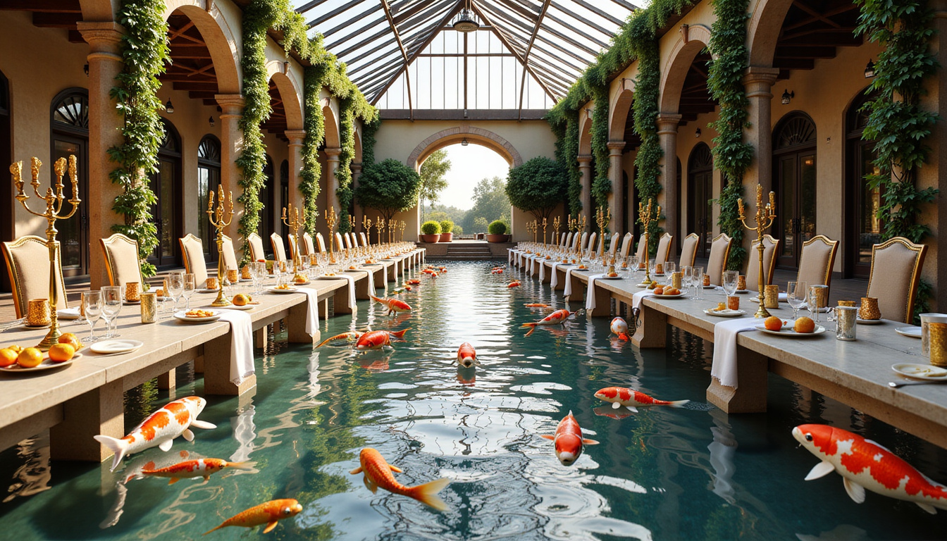 Sunken Atrium Koi Banquet