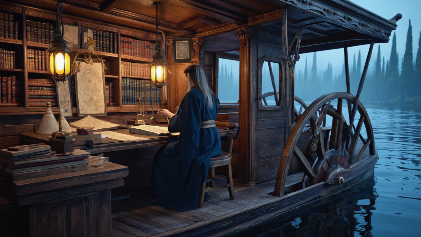 Lantern Archivist River Scriptorium