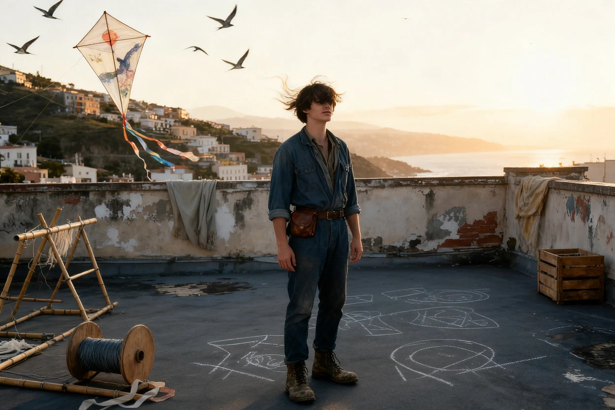 Kite Workshop Rooftop Scene