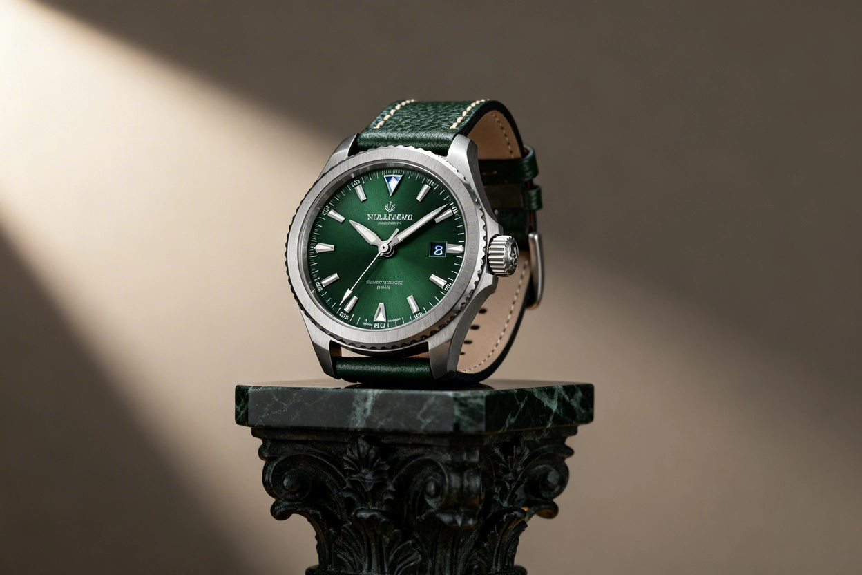 Luxury Wristwatch Marble Pedestal