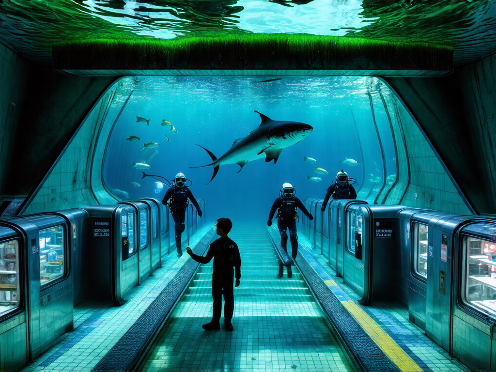 Sunken Metro Aquarium Concourse