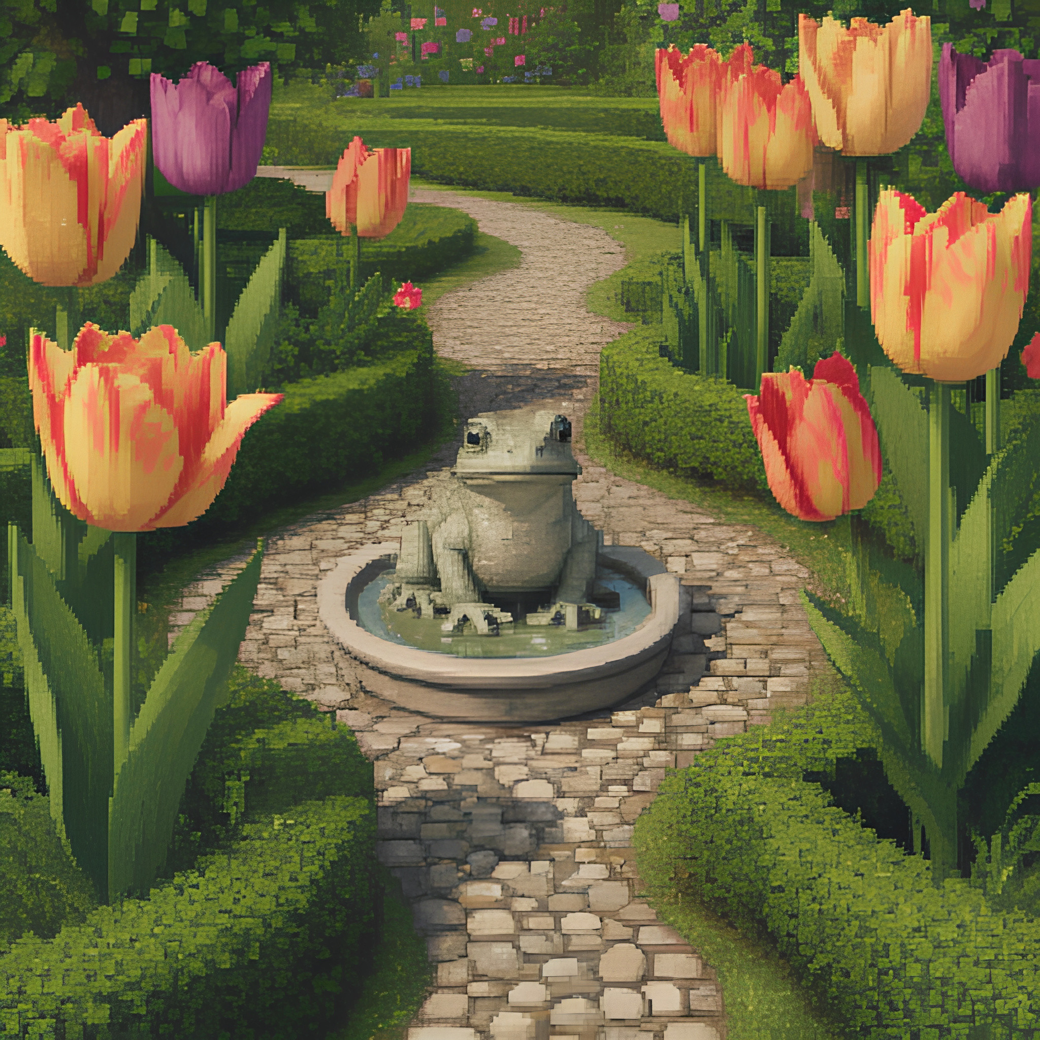 Pixel Sprite Garden Cleanup