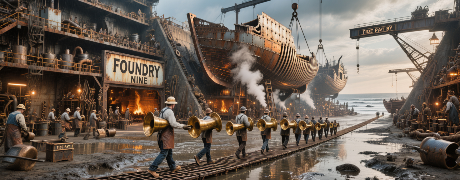 Amber Tidal Foundry Procession