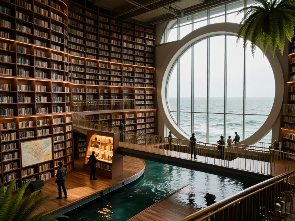 Tidal Library Atrium Interior