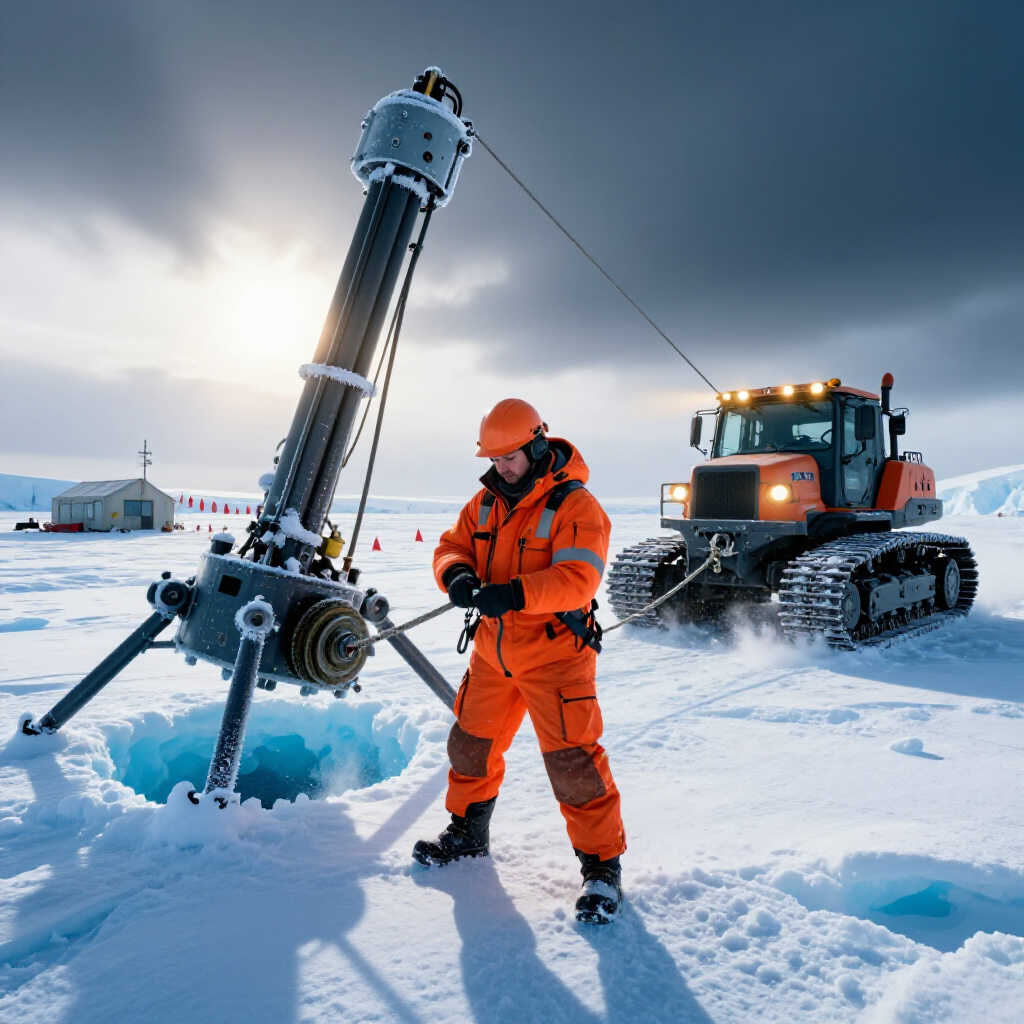 Antarctic Logistics Strategy Game Art