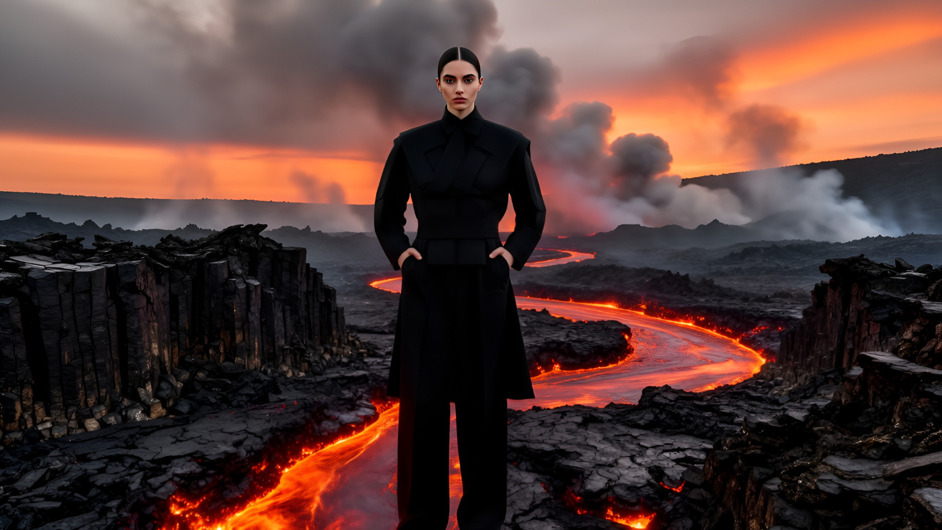 Volcanic Runway Couture Collage