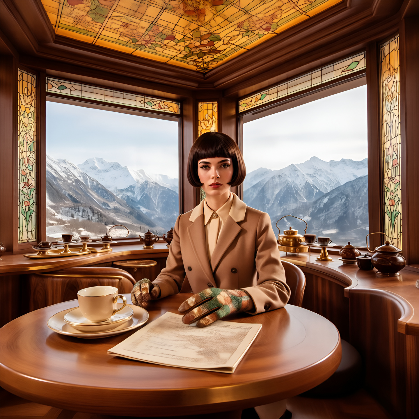Retro-Futurist Alpine Tea Salon