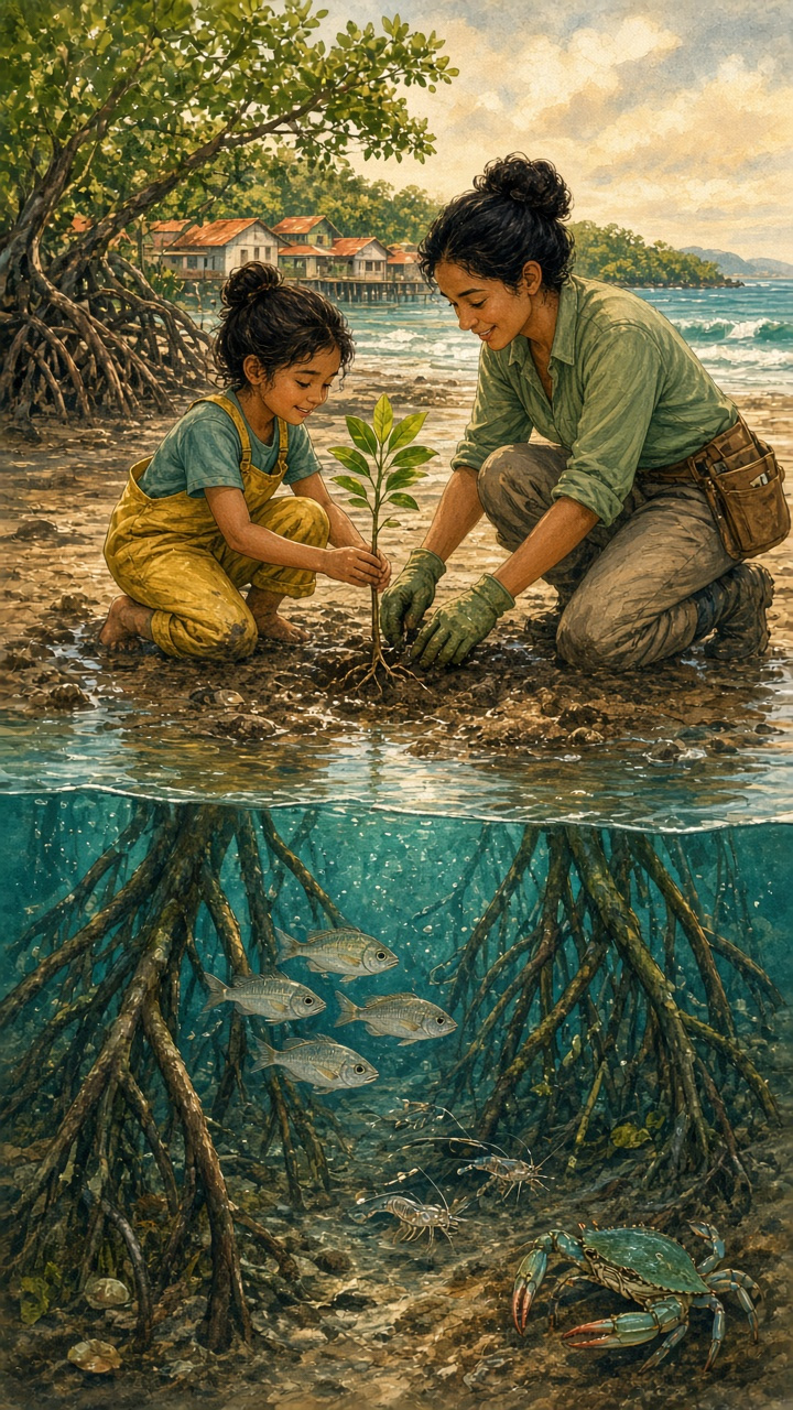 Mangrove Restoration Children’s Book Page
