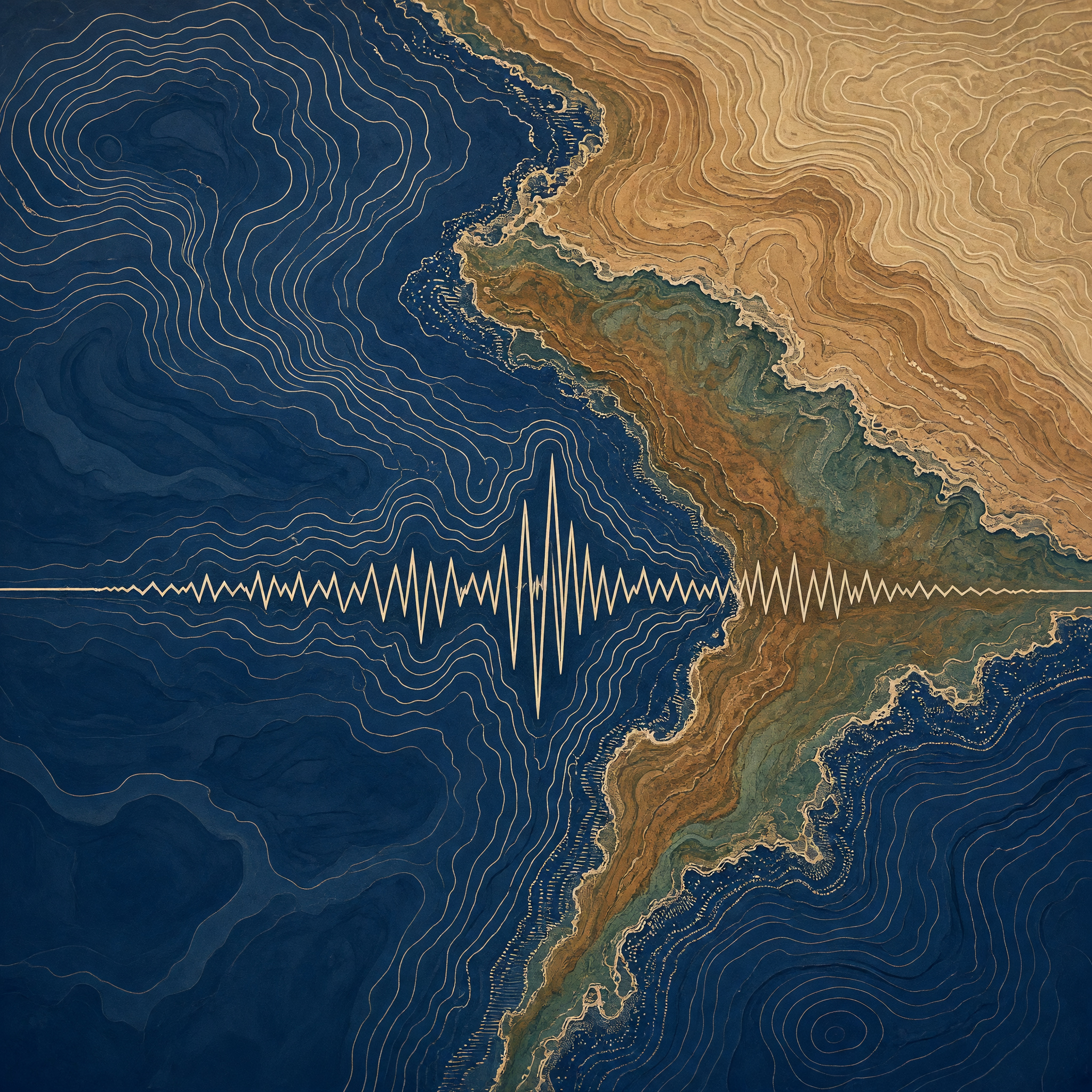 Seismic Topography Giclée Print