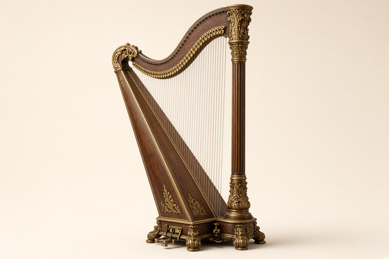Concert Harp Auction Cutout