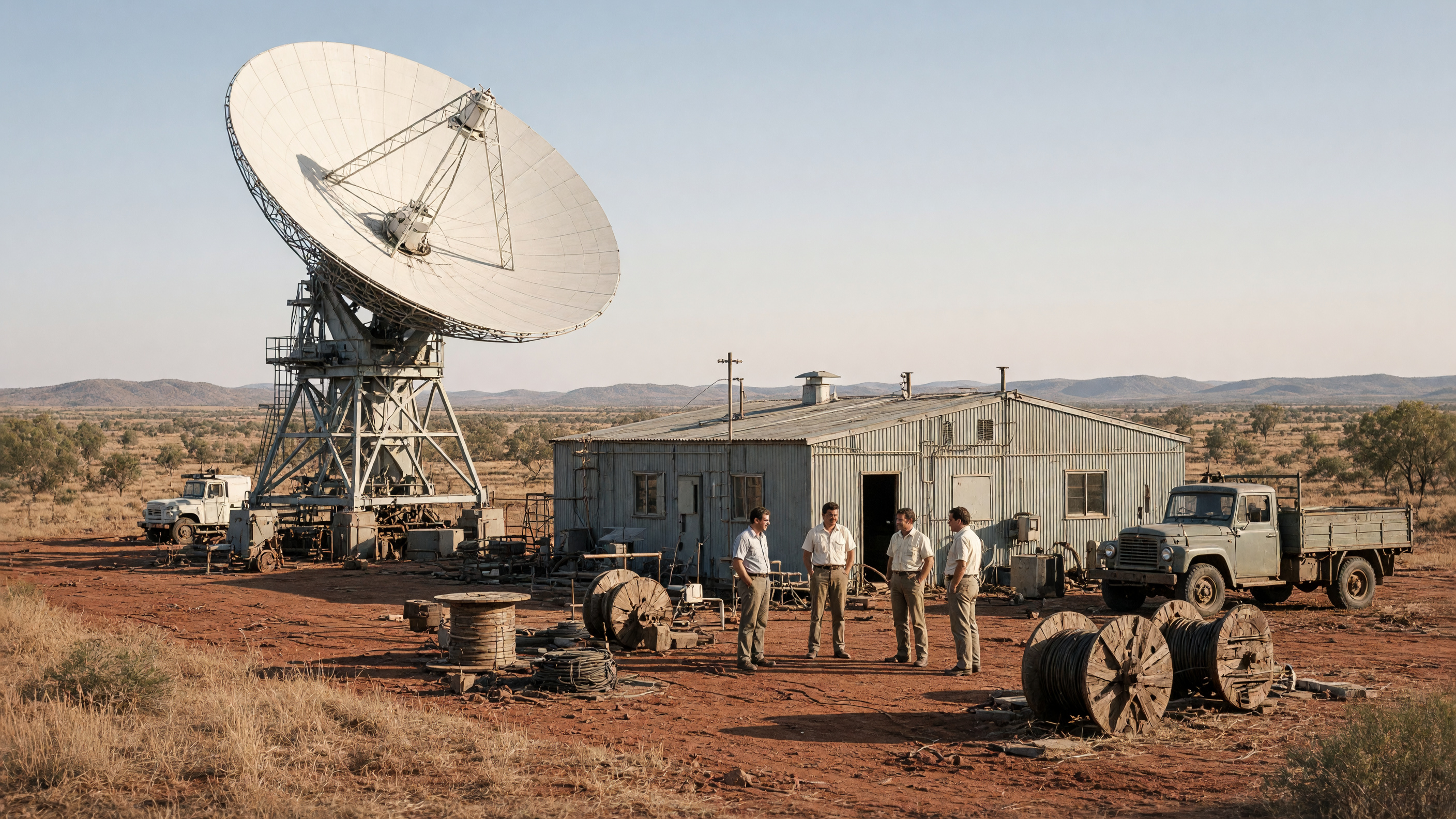 Restored Desert Tracking Station Photograph