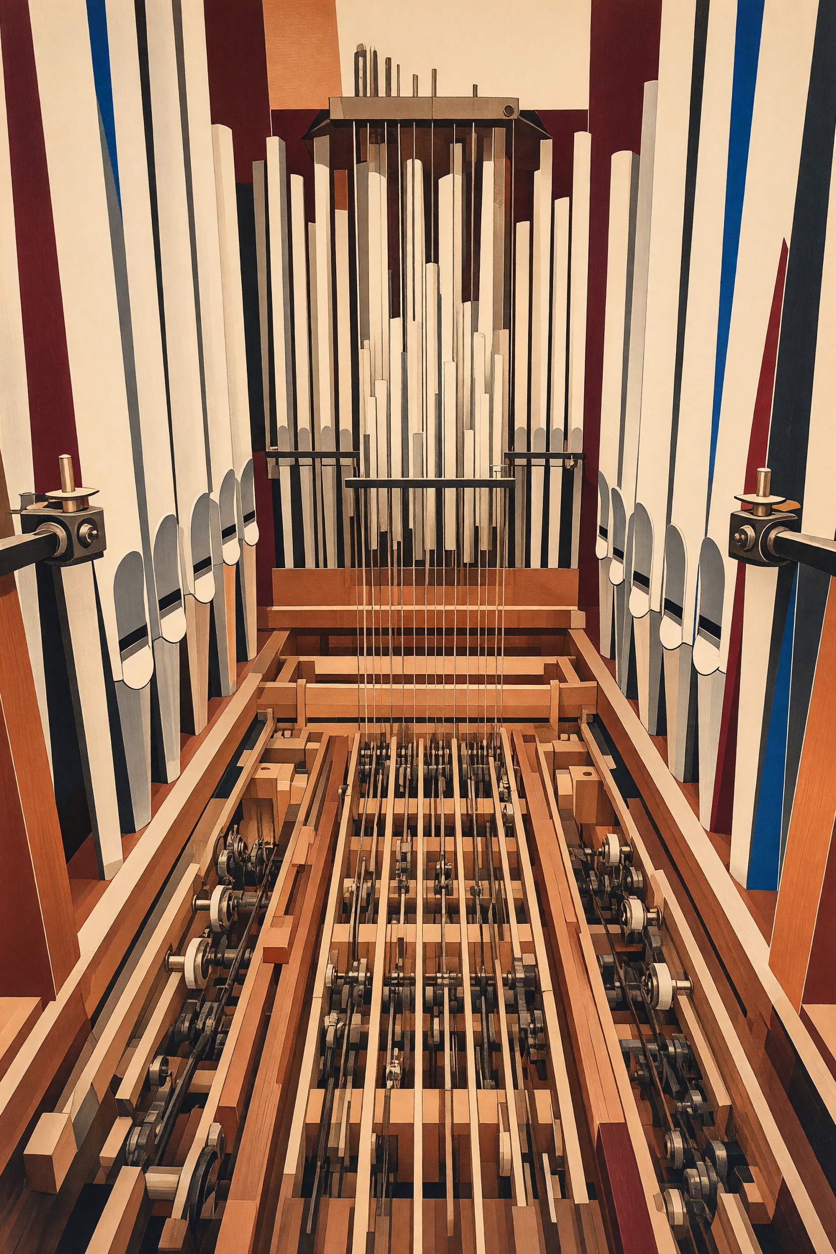 Pipe Organ Bauhaus Wall Print