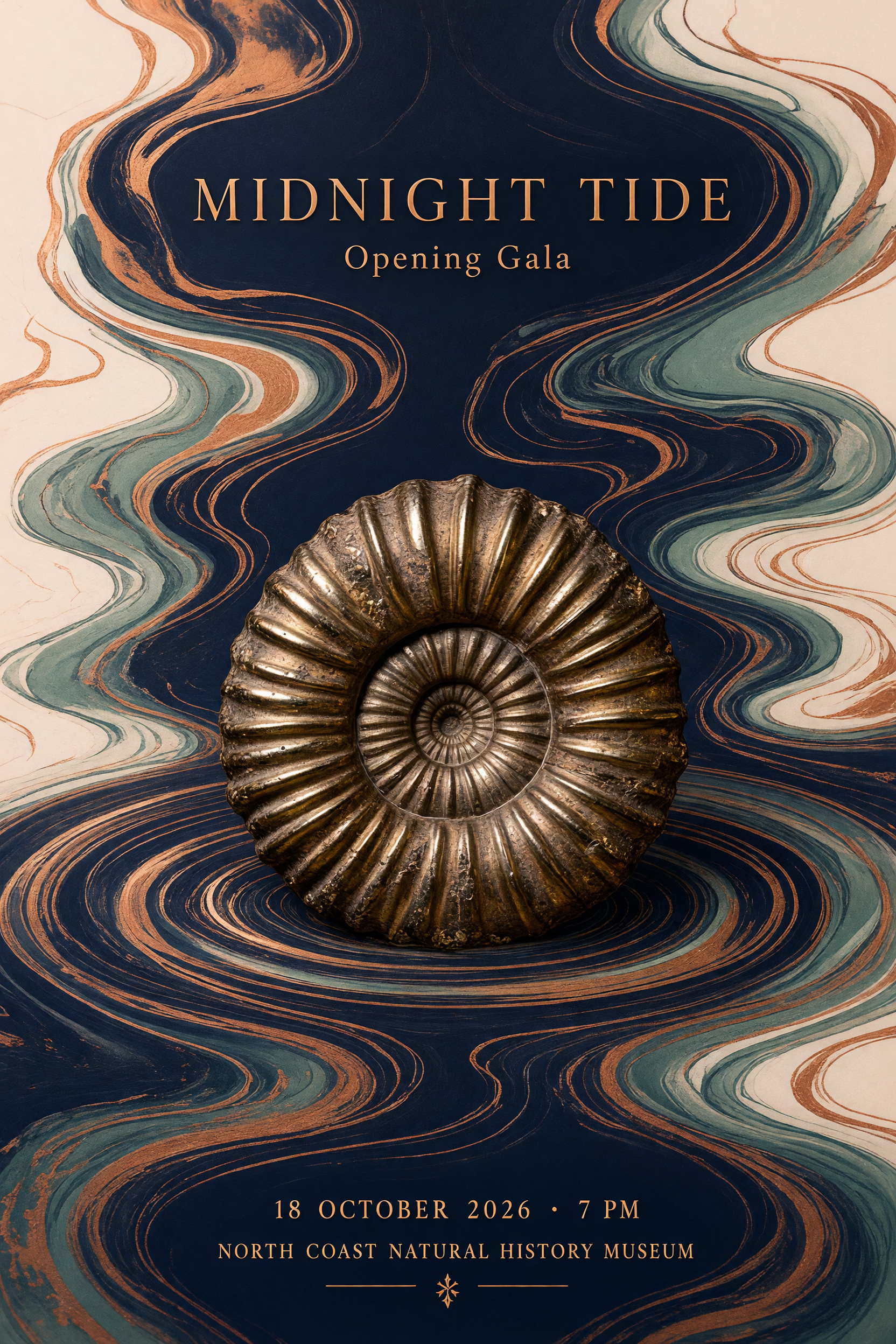 Ammonite Exhibition Gala Invitation