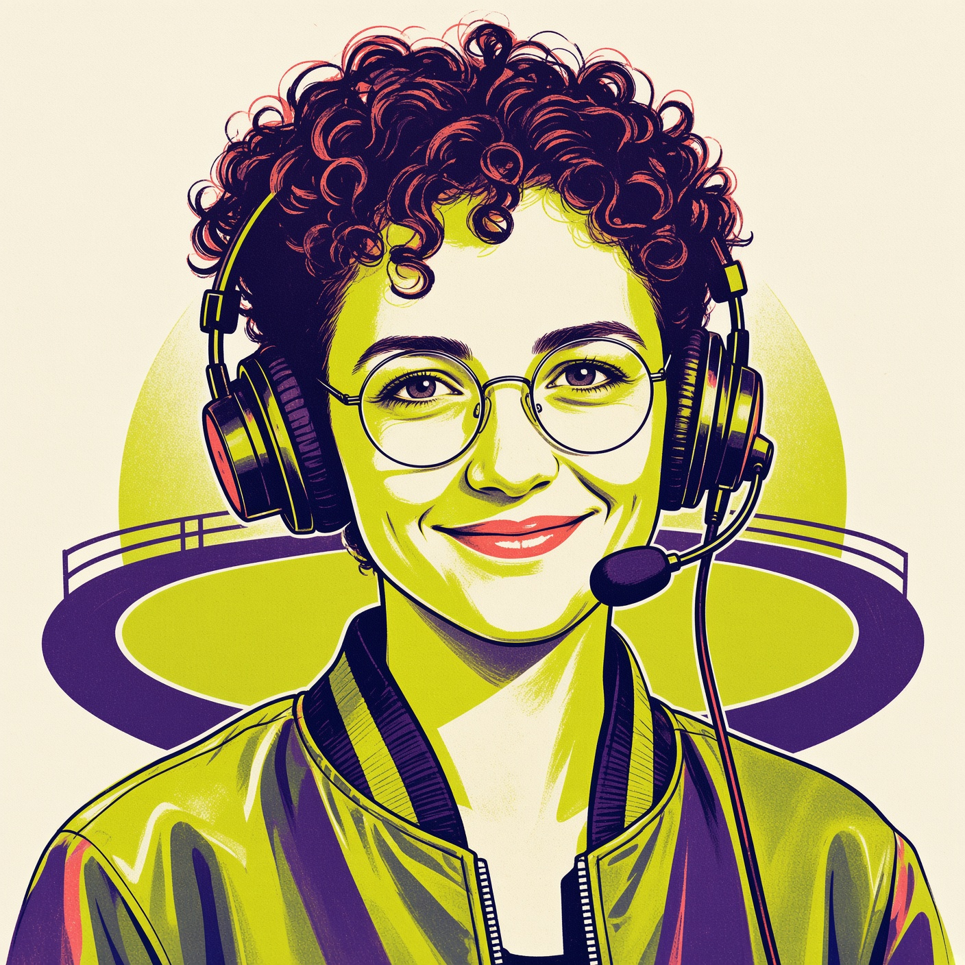 Roller Derby Commentator Avatar