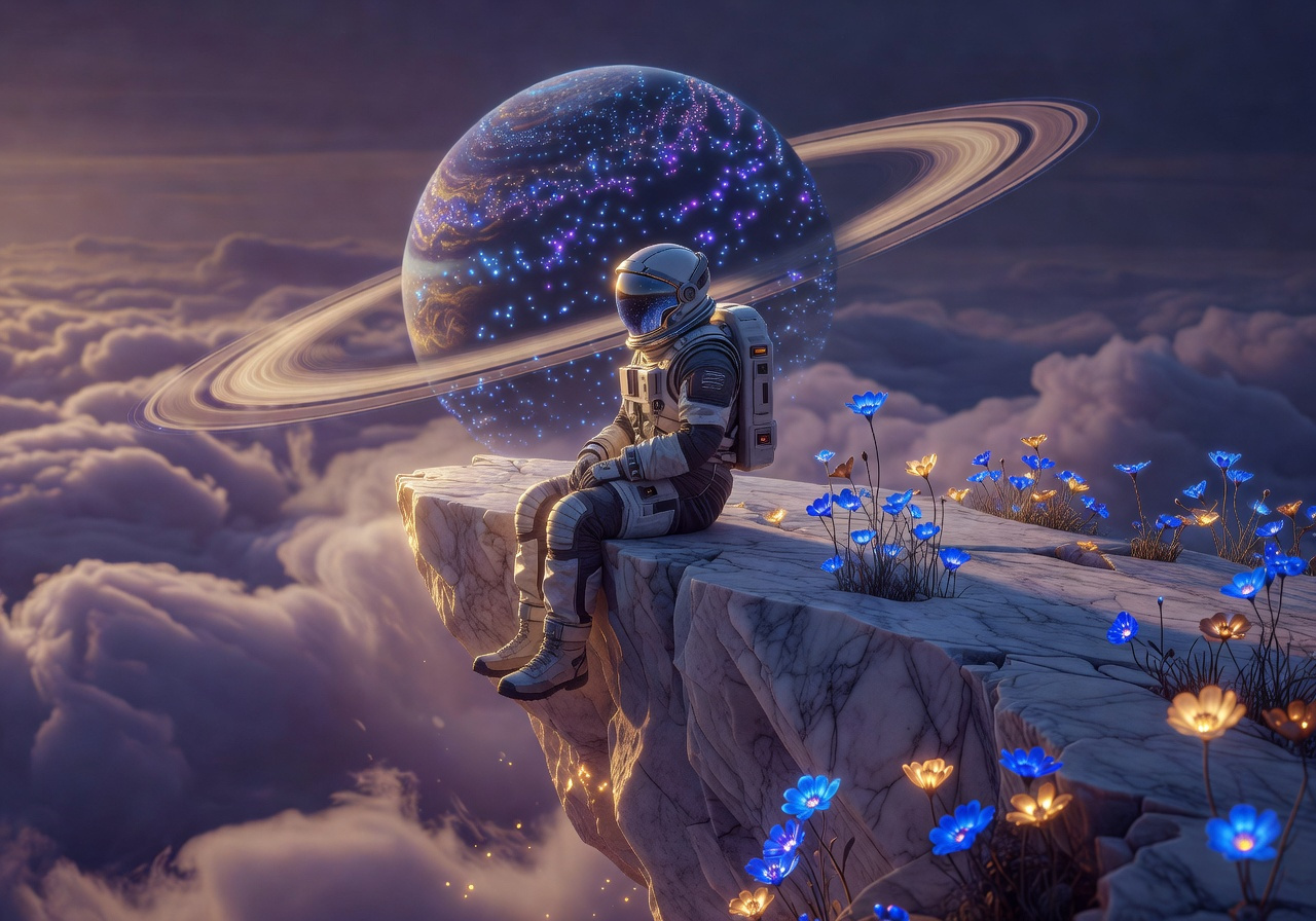 Surreal Astronaut Portrait