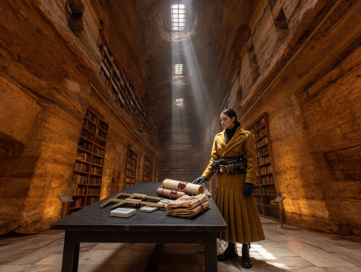 Subterranean Saffron Archive Hall