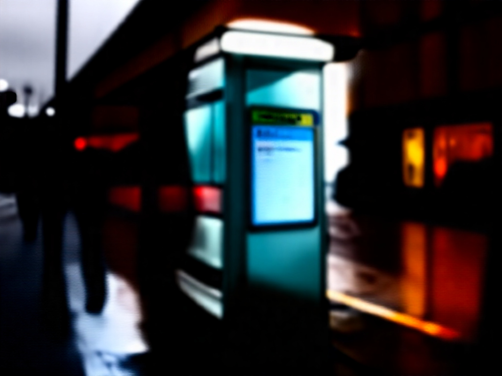 Rainy Tram Stop Signage