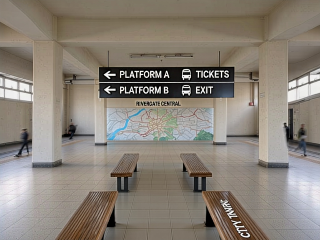 Wayfinding Mural Transit Hall