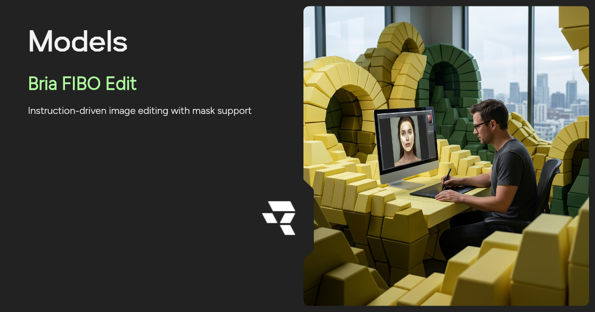 Bria FIBO Edit AI Image Generator | Runware