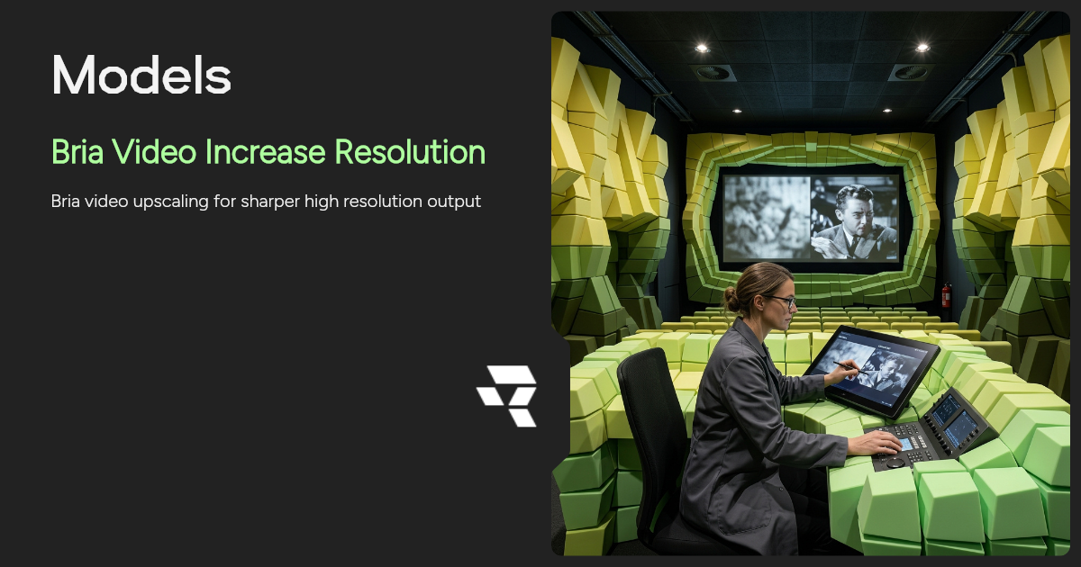 Bria Video Increase Resolution AI Video Generator | Runware