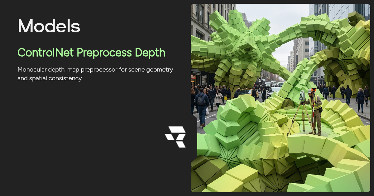 ControlNet Preprocess Depth AI Image Generator | Runware