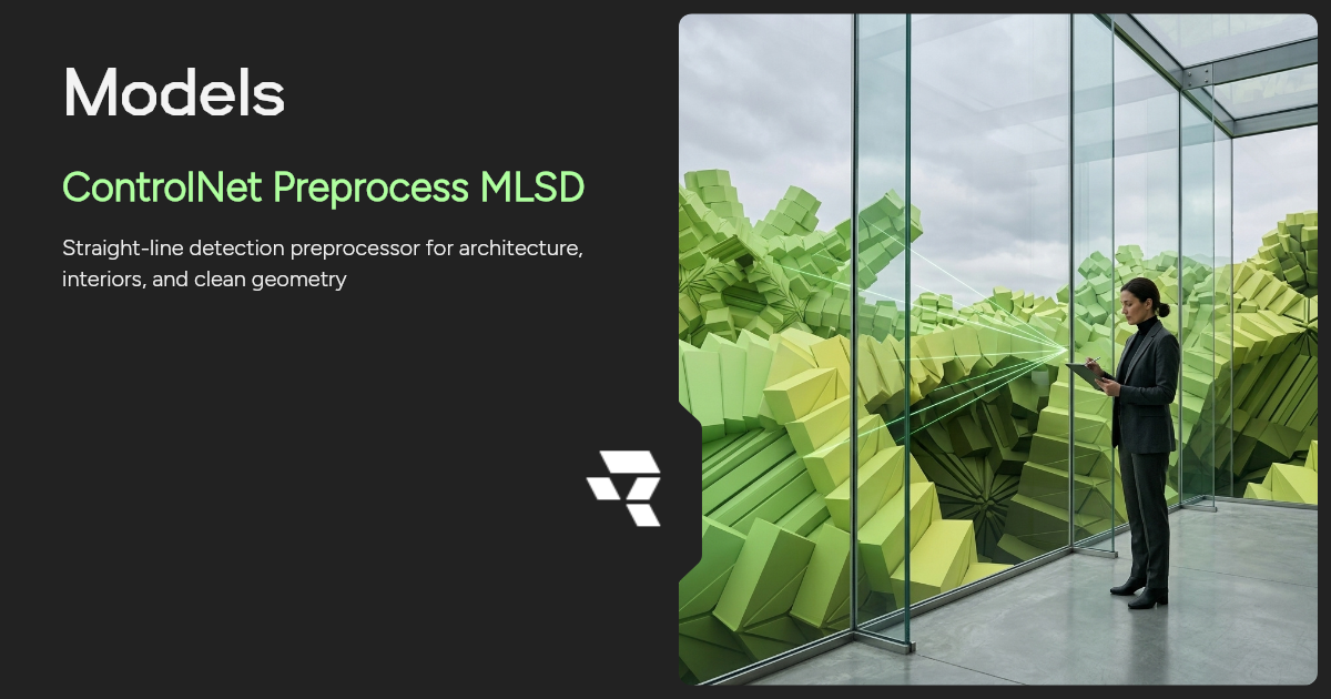 Mlsd Implementation ControlNet Preprocess MLSD AI Image Generator | Runware