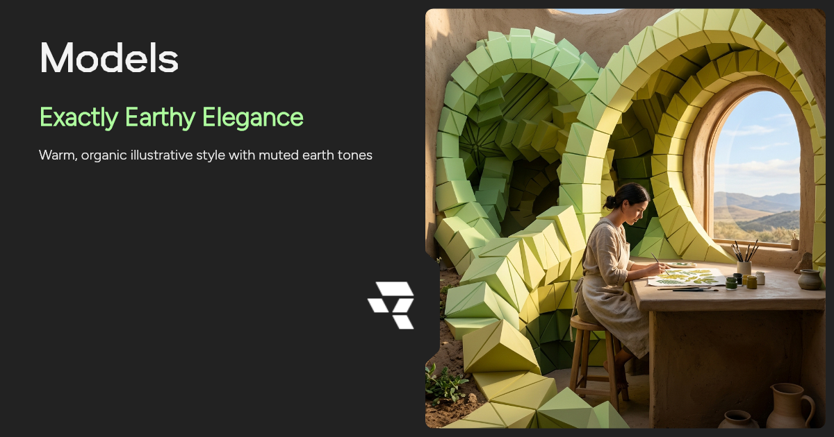 Exactly Earthy Elegance AI Image Generator | Runware
