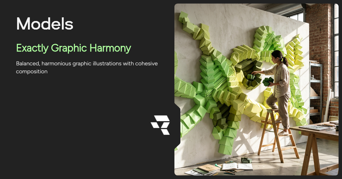 Exactly Graphic Harmony AI Image Generator | Runware