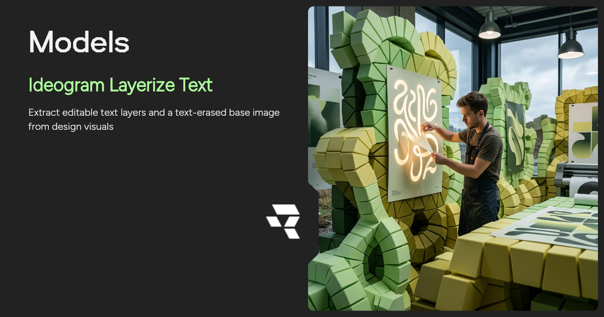 Ideogram Layerize Text AI Image Generator | Runware